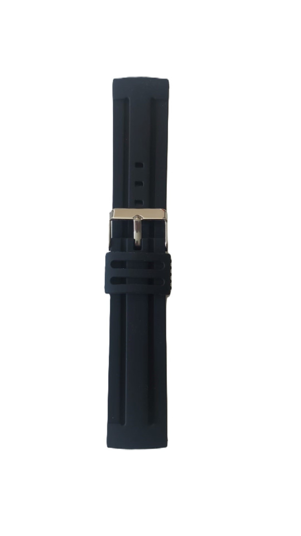 Silikonski kaiš 22mm Crna boja SK22.16