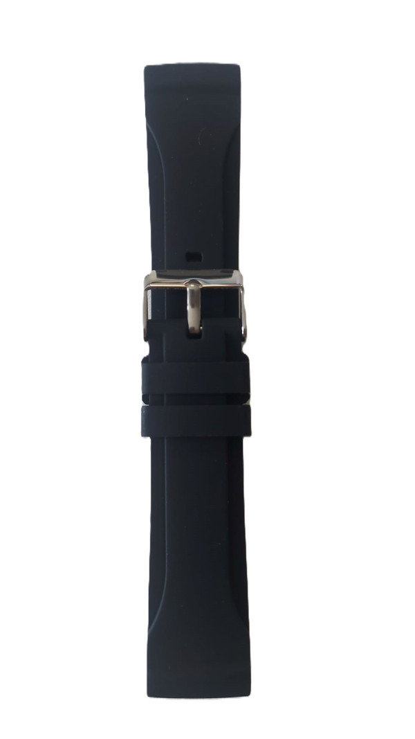 Silikonski kaiš 22mm Crna boja SK22.02