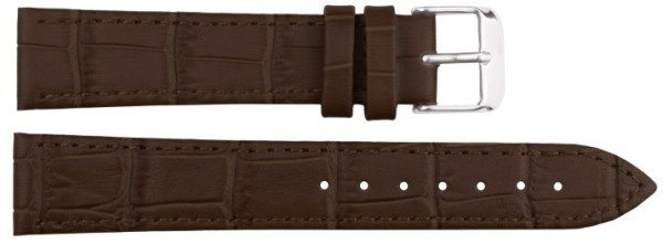 Kožni kaiš 22mm Tamno braon boja 22.317