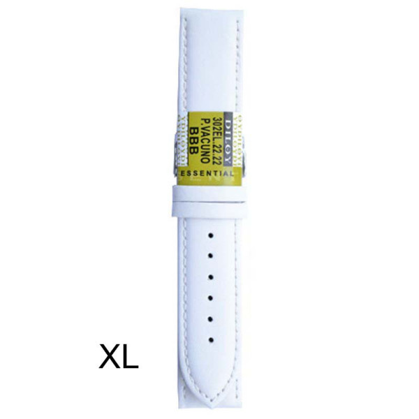 Kozni kais Diloy XL 22mm DIL302EL.22 Bela boja