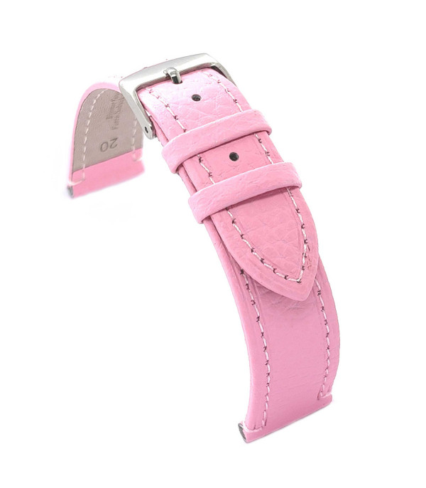 Kožni kaiš Diloy 12mm DIL178.13 Roze boja