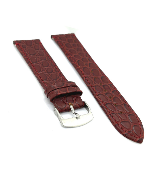 Kožni kaiš Diloy 22mm DIL209.4 Bordo boja