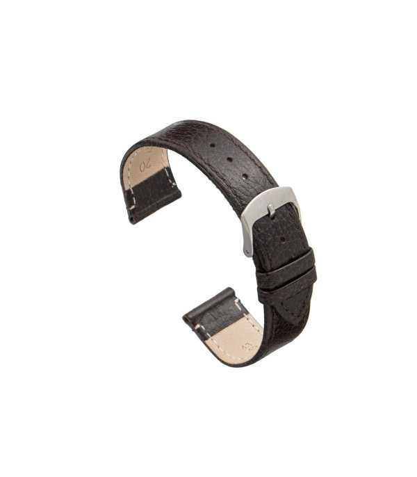 Kožni kaiš Diloy 20mm DIL86.2 Tamno braon boja