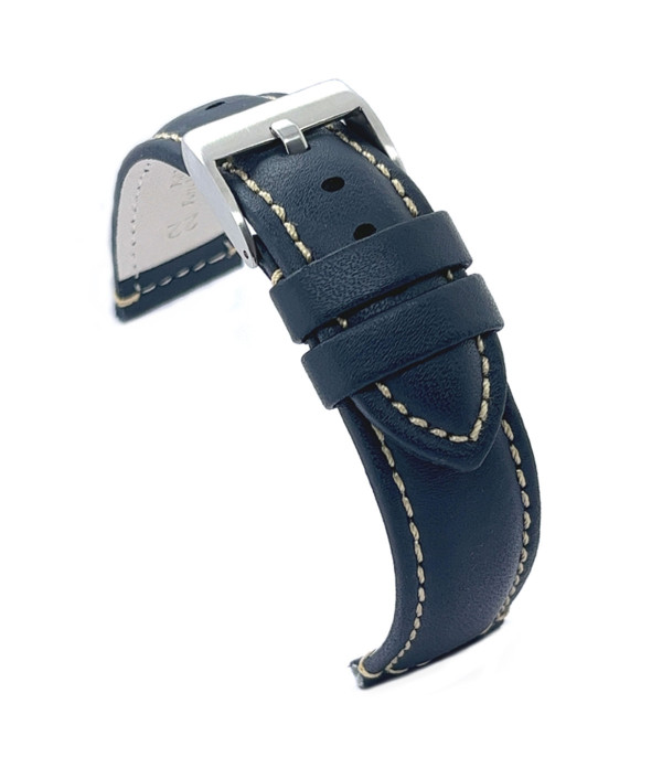 Kožni kaiš Diloy 16mm DIL354.5 Teget boja