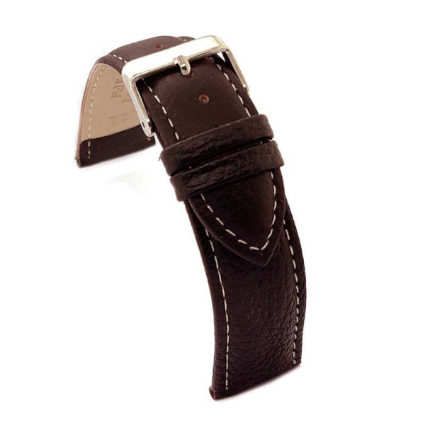 Kožni kaiš Diloy 22mm DIL206.2 Tamno braon boja