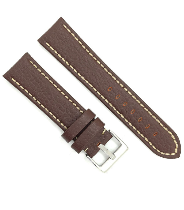 Kožni kaiš Diloy 20mm DIL376.2 Tamno braon boja