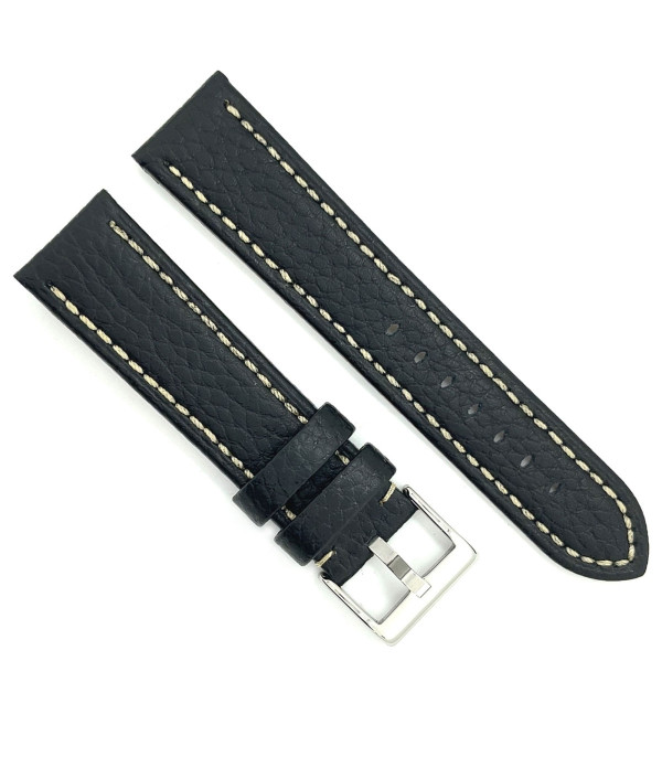 Kožni kaiš Diloy 22mm DIL376.1 Crna boja