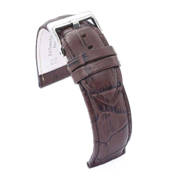 Kožni kaiš Diloy 20mm DIL368.2 Tamno braon boja