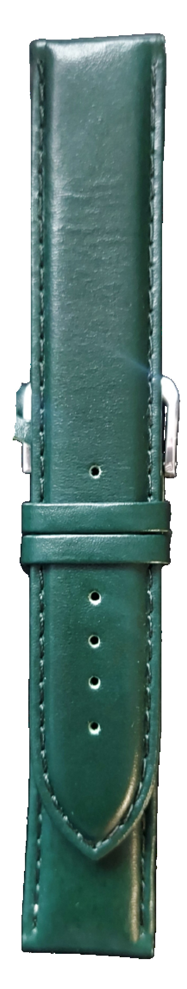 Kožni kaiš Diloy XL 22mm DIL302.11 Tamno zelena boja