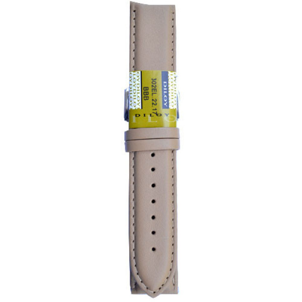 Kožni kaiš Diloy XL 24mm DIL302EL.17 Tamno krem boja