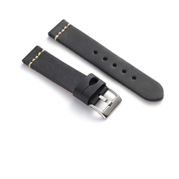 Kožni kaiš Diloy 24mm DIL392.1 Crna boja