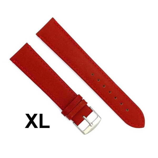Kožni kaiš Diloy XL 20mm DIL304EL.6  Crvena boja