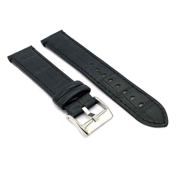 Kožni kaiš Diloy 18mm DIL361.1 Crna boja