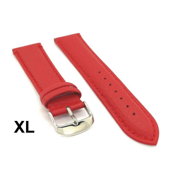 Kožni kaiš Diloy XL 22mm DIL205EL.6  Crvena boja