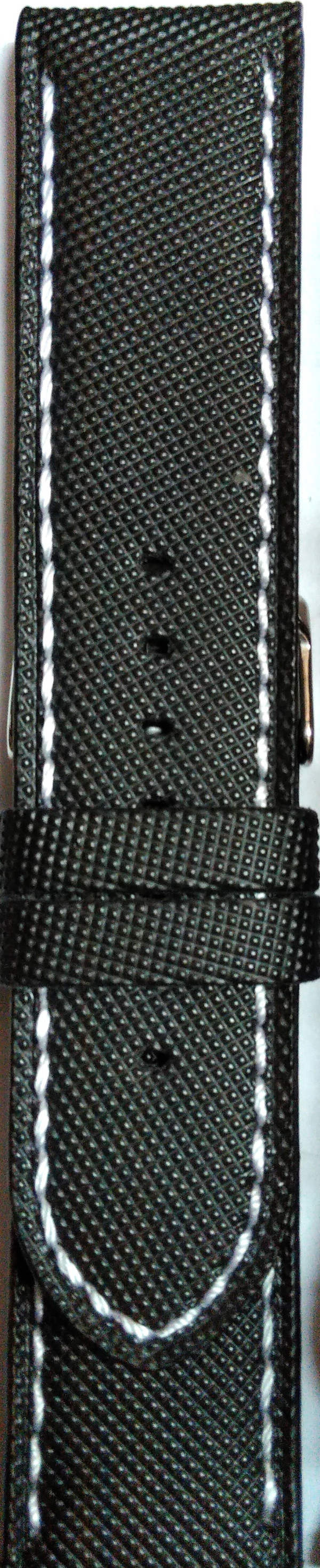 Kožni kaiš 24mm Crna boja 24.121