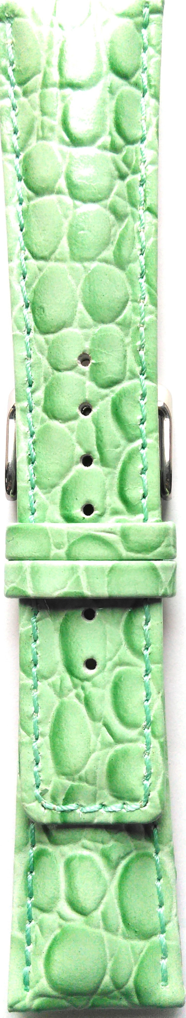 Kožni kaiš 24mm Svetlo Zelena boja 24.82