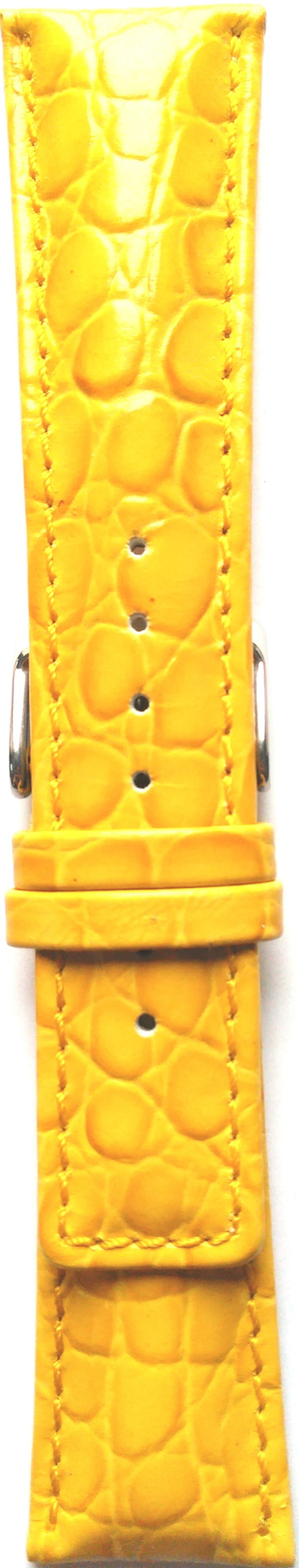 Kožni kaiš 24mm Žuta boja 24.78