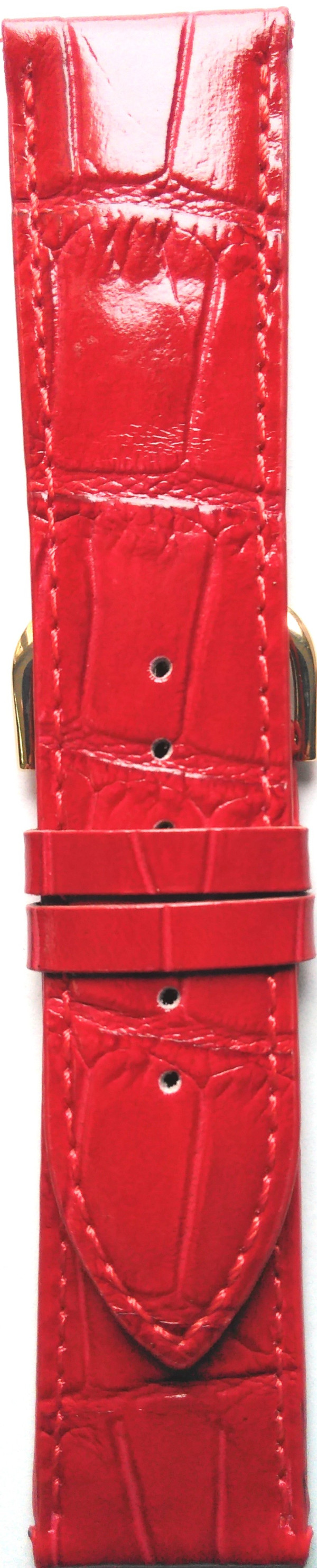 Kožni kaiš 24mm Crvena boja 24.96