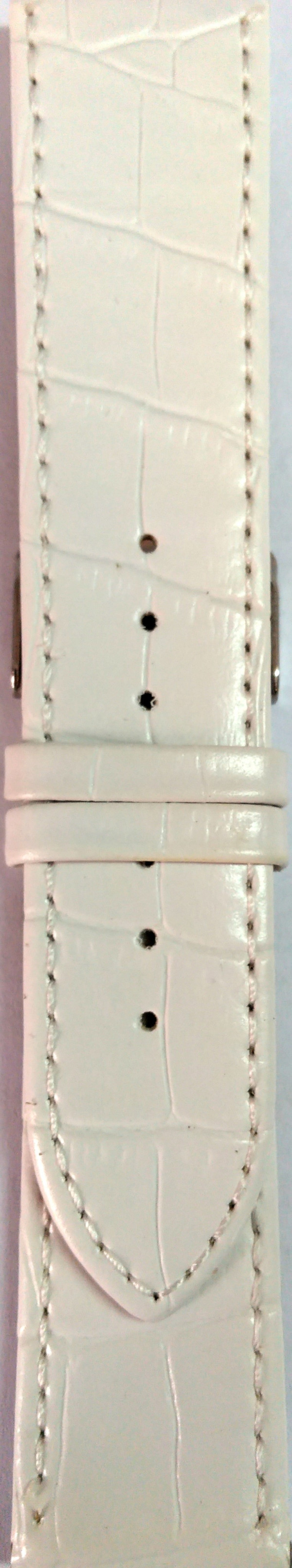 Kožni kaiš 24mm ( Eko koža) Bela boja 24.26