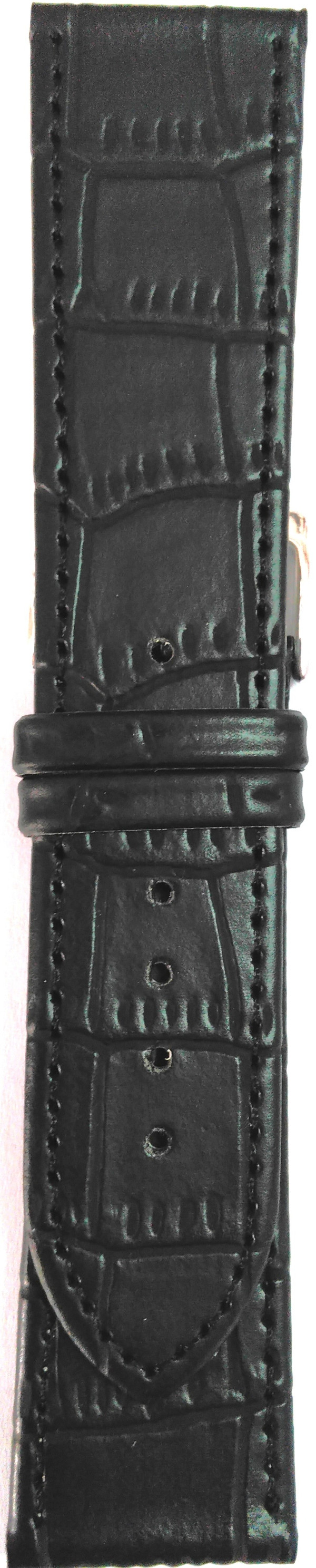 Kožni kaiš 24mm ( Eko koža) Crna boja 24.44