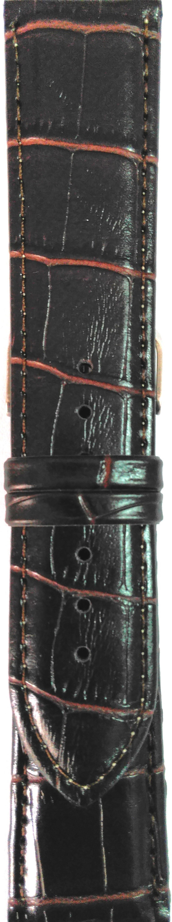 Kožni kaiš 24mm ( Eko koža) Tamno Braon 24.36