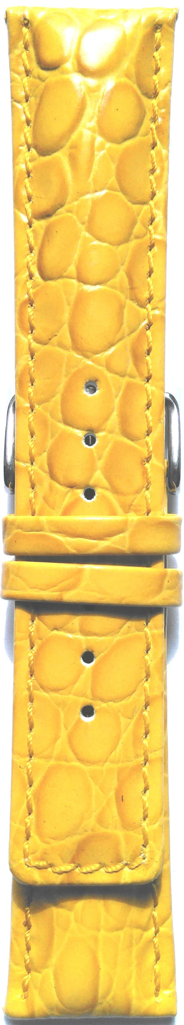 Kožni kaiš 22mm Žuta boja 22.76