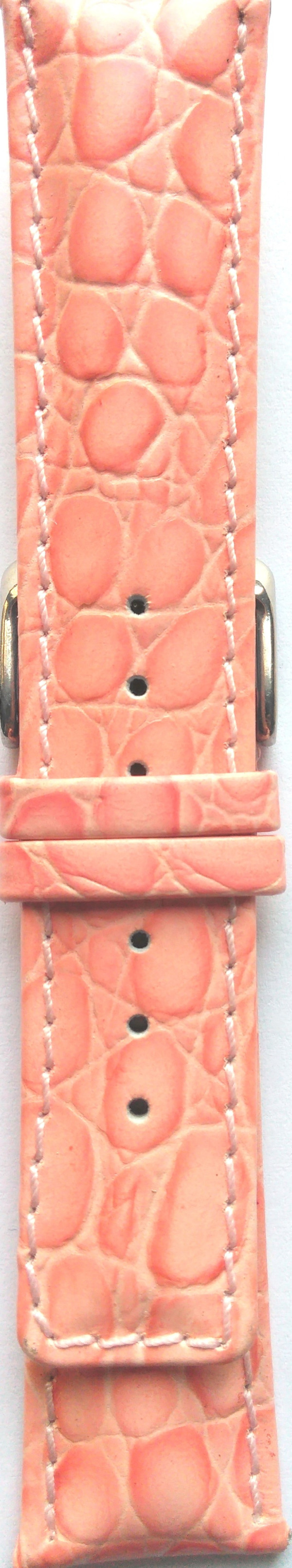 Kožni kaiš 22mm Roze boja 22.86