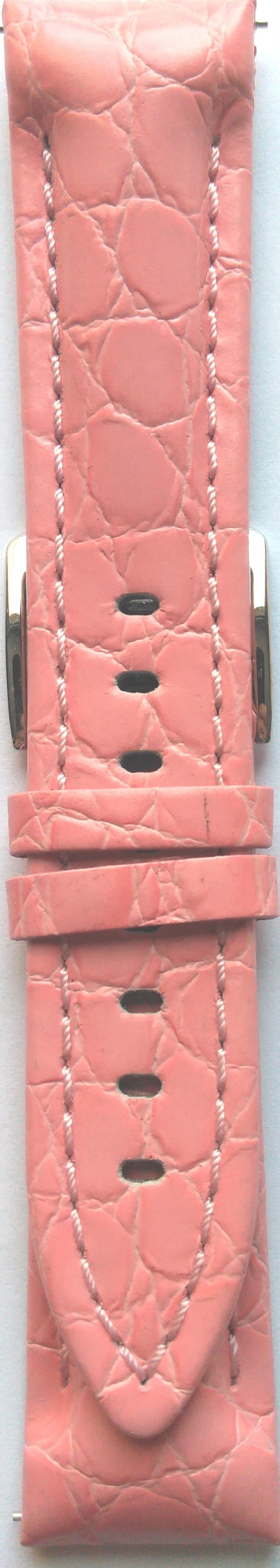 Kožni kaiš 22mm Roze boja 22.87