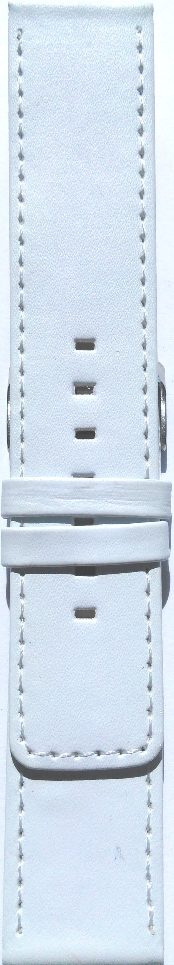 Kožni kaiš 22mm ( Eko koža) Bela boja 22.02