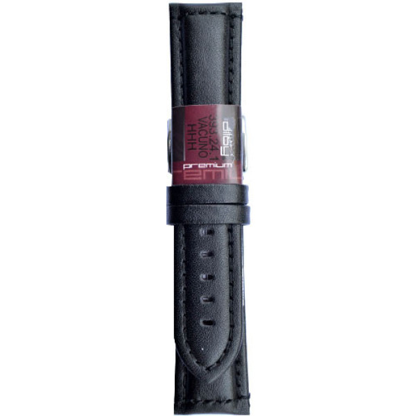Kožni kaiš Diloy 24mm DIL393.1 Crna boja