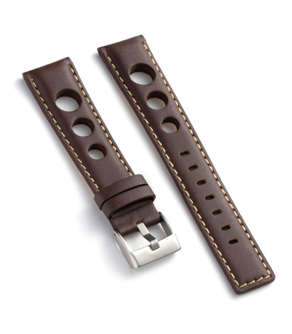 Kožni kaiš Diloy 24mm DIL355.2 Tamno braon boja