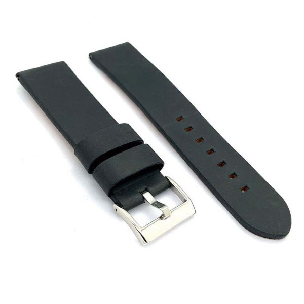 Kožni kaiš Diloy 24mm DIL383.1 Crna boja