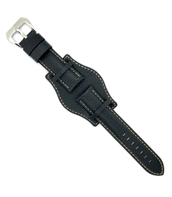 Kožni kaiš Diloy 20mm DIL386.1 Crna boja