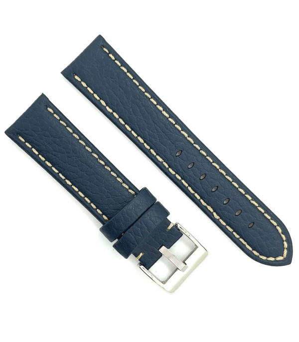 Kožni kaiš Diloy 22mm DIL376.5 Teget boja