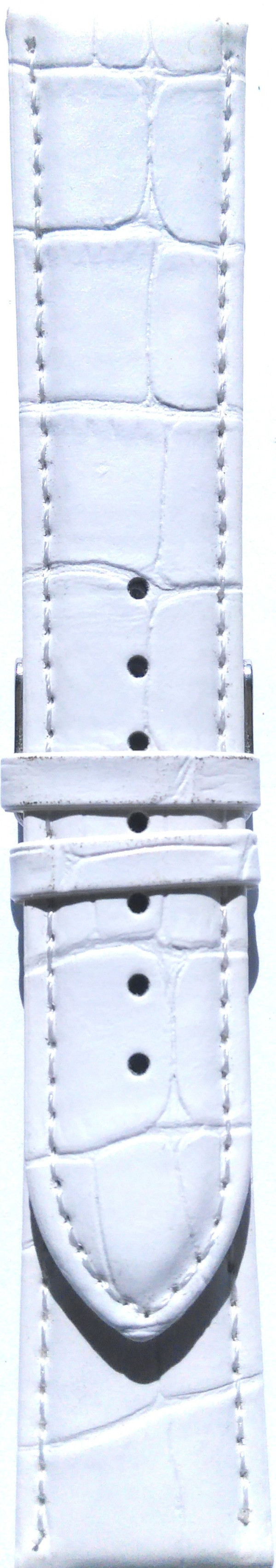 Kožni kaiš 20mm (eko koža) Bela boja 20.23