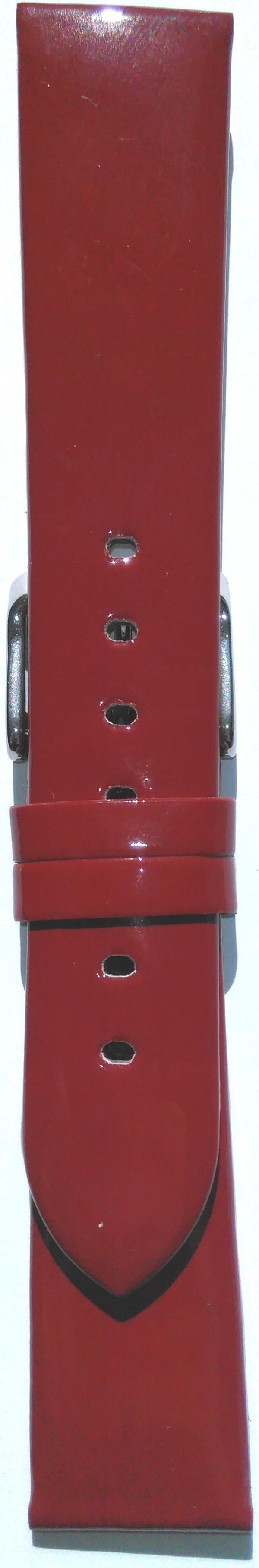 Kožni kaiš 20mm Crvena boja 20.137